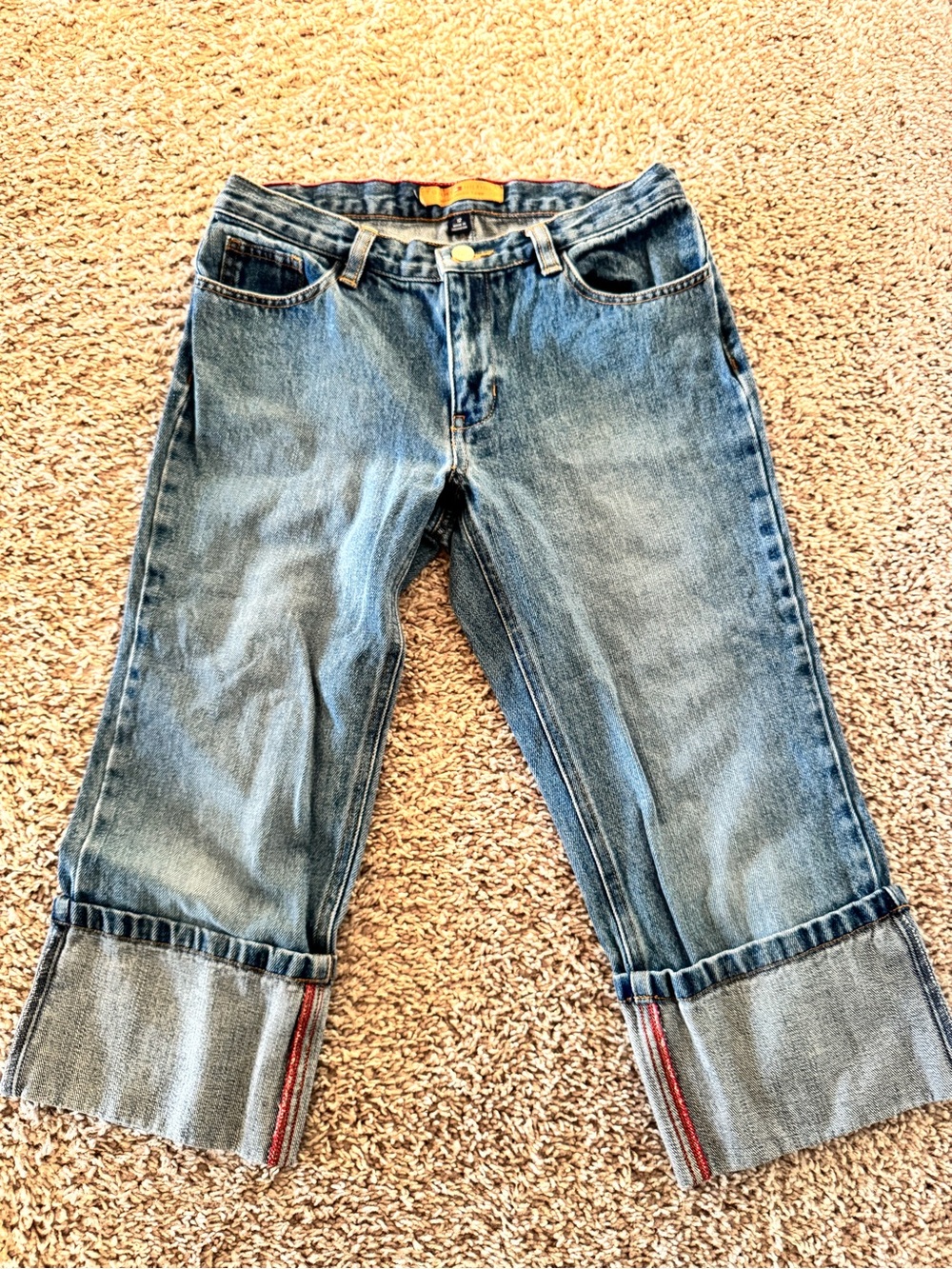 Tommy Hilfiger Light Blue Cropped Cuffed Jeans